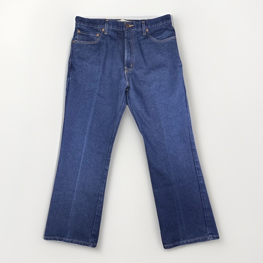 Levi's 517 Boot Cut Jeans 517 Dark wash Denim Men's 36 x 29 Y2K